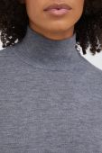 Вовняний светр Mos Mosh жіночий колір сірий легкий гольф