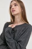 Светр з кашеміру Liviana Conti жіночий колір сірий легкий