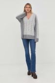 Вовняний светр Beatrice B жіночий колір сірий