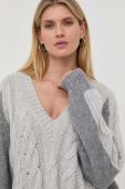 Вовняний светр Beatrice B жіночий колір сірий