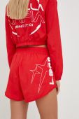 Шорти для тренувань LaBellaMafia Gravity жіночі колір червоний з принтом висока посадка