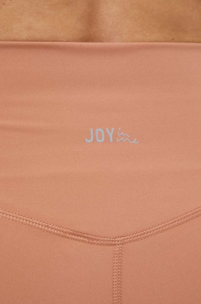 Шорти для йоги Joy in me Oneness колір помаранчевий однотонні висока посадка фото 5