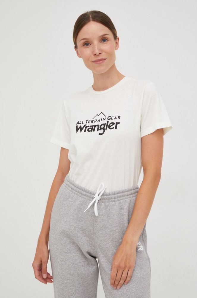 Футболка Wrangler Atg жіноча колір бежевий