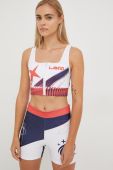 Спортивний бюстгальтер LaBellaMafia Gravity колір білий візерунок