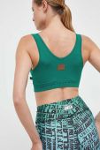 Спортивний бюстгальтер LaBellaMafia Brave колір зелений візерунок