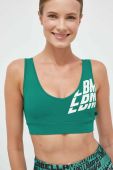 Спортивний бюстгальтер LaBellaMafia Brave колір зелений візерунок