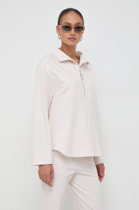 Кофта Beatrice B жіноча колір бежевий однотонна