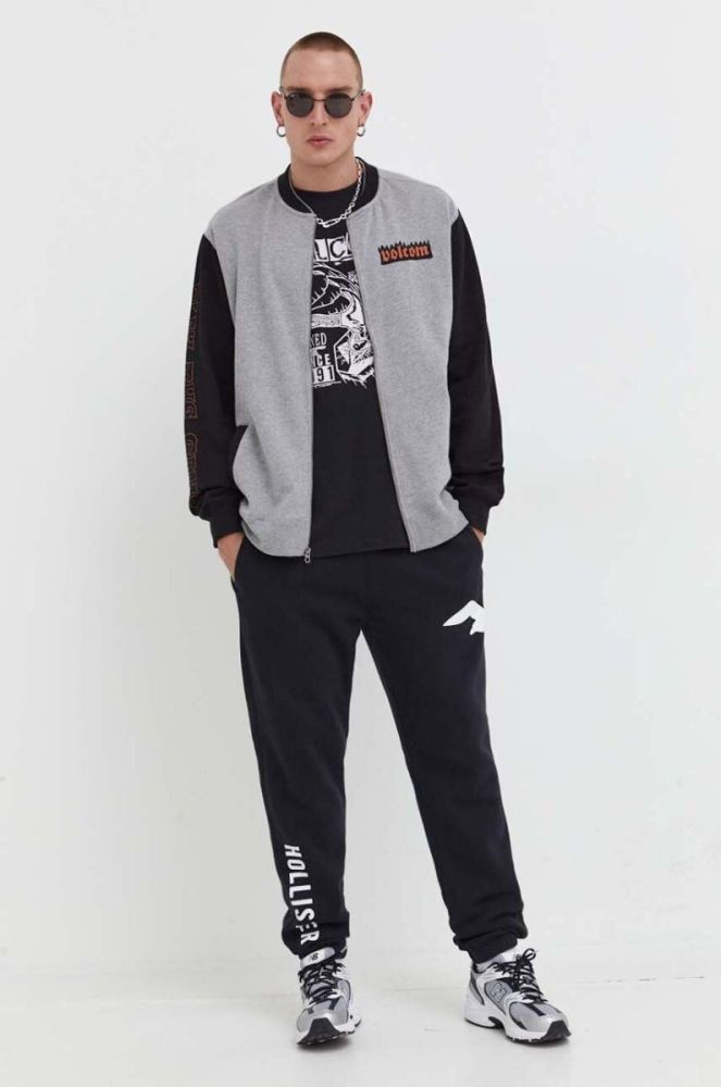 Кофта Volcom x Nando Von Arb чоловіча колір сірий візерунок фото 2