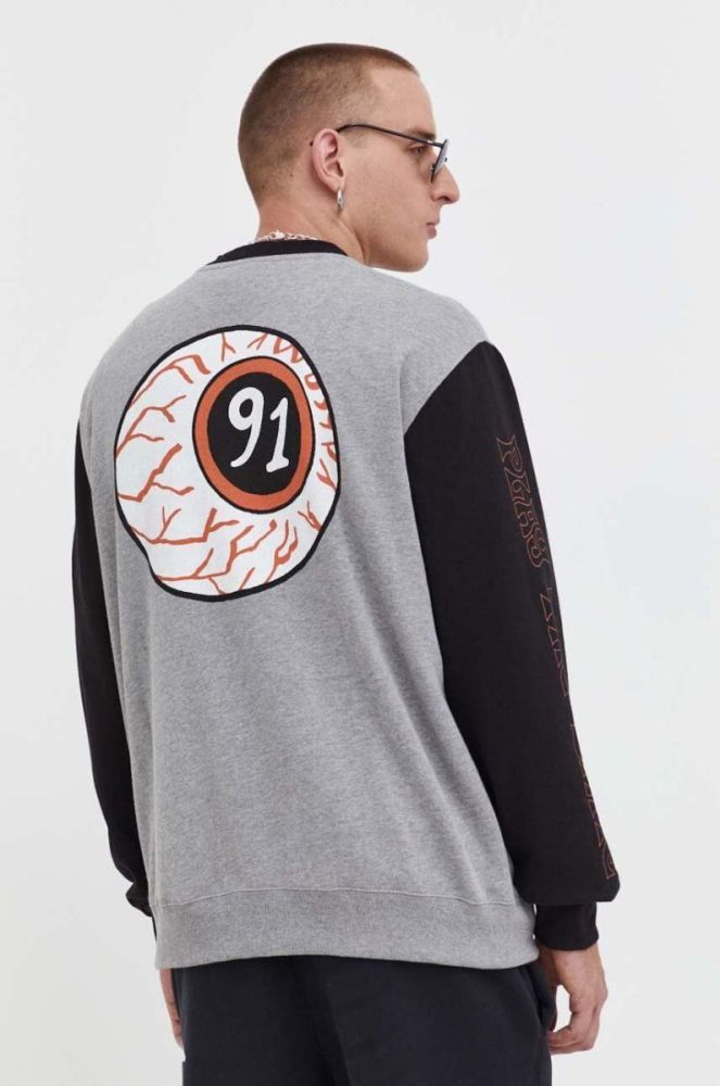 Кофта Volcom x Nando Von Arb чоловіча колір сірий візерунок фото 3