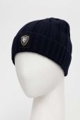 Шапка з домішкою вовни Blauer колір синій (3494294)
