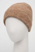 Шапка з домішкою вовни Silvian Heach колір коричневий з товстого трикотажу Шапка з домішкою вовни Silvian Heach колір коричневий з товстого трикотажу