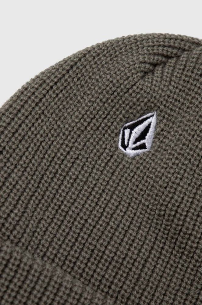 Шапка Volcom колір зелений з товстого трикотажу (3543263) фото 3