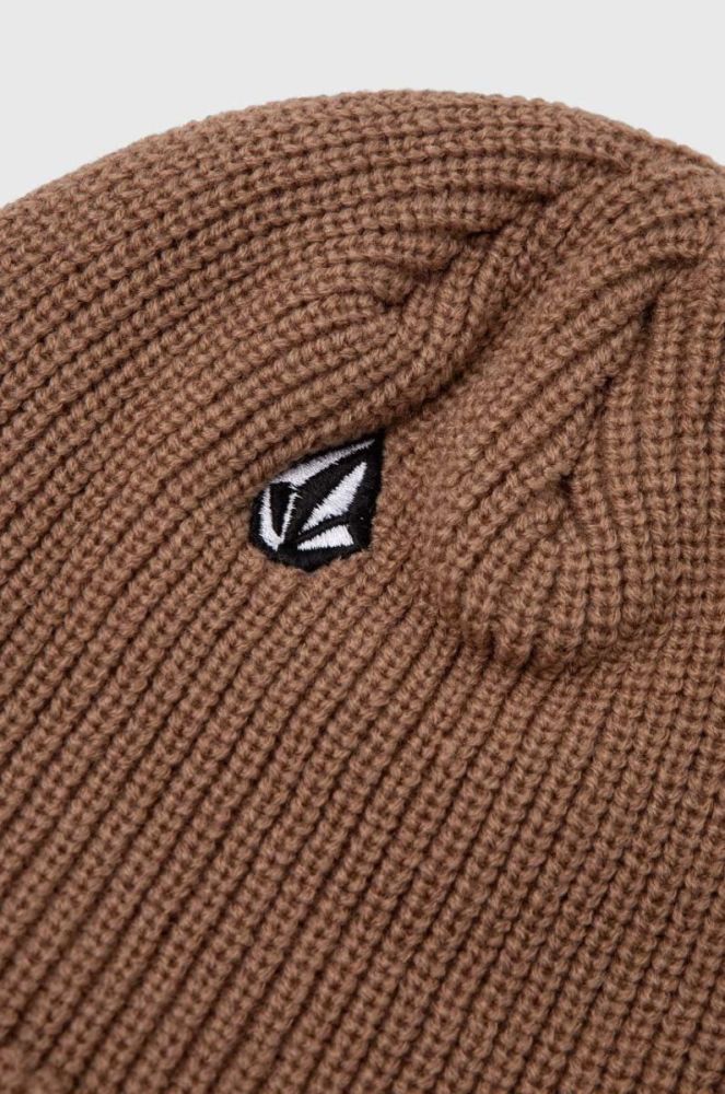 Шапка Volcom колір коричневий (3543264) фото 3