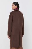 Пальто Silvian Heach жіночий колір коричневий перехідний