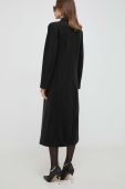 Пальто Silvian Heach жіночий колір чорний перехідний двобортний (3642958)
