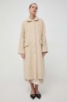 Пальто з домішкою вовни Beatrice B колір бежевий перехідний Пальто з домішкою вовни Beatrice B колір бежевий перехідний