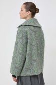 Вовняна куртка Beatrice B колір зелений перехідна oversize