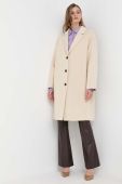 Вовняне пальто Beatrice B колір бежевий перехідний oversize