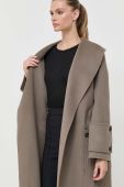 Вовняне пальто Beatrice B колір бежевий перехідний (3508839)