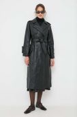 Тренч Beatrice B жіночий колір чорний перехідний двобортний