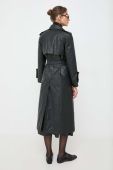 Тренч Beatrice B жіночий колір чорний перехідний двобортний