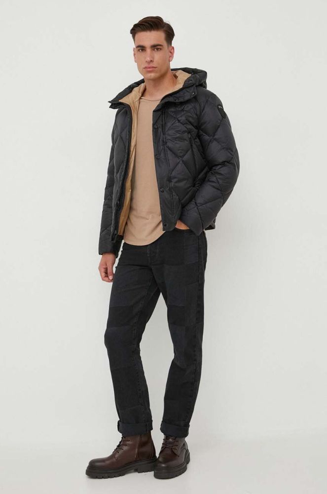 Пухова куртка Blauer чоловіча колір чорний зимова (3606743)