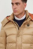 Пухова куртка Blauer чоловіча колір бежевий зимова