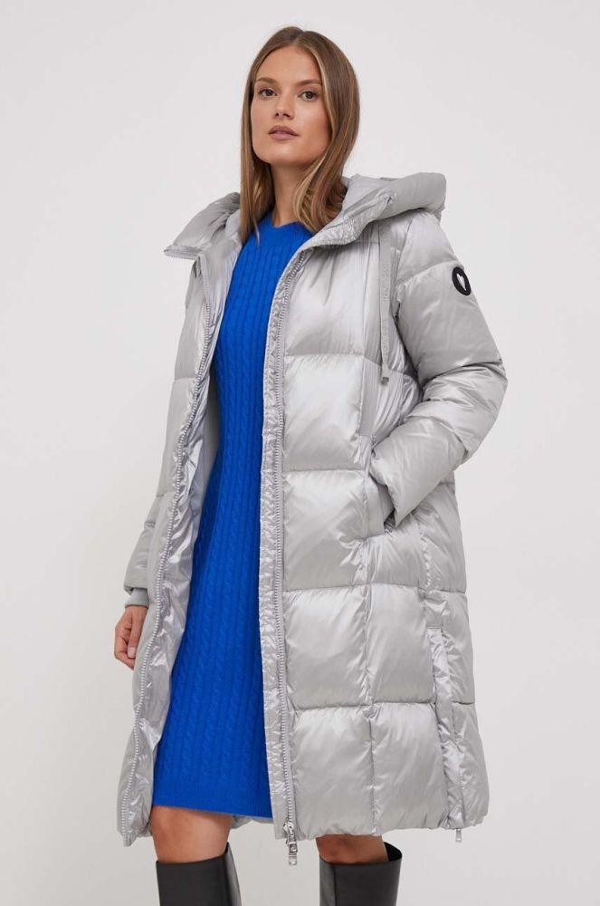 Пухова куртка Mos Mosh жіноча колір сірий зимова