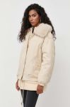 Пухова куртка Silvian Heach жіноча колір бежевий зимова