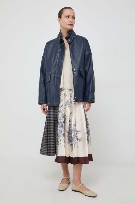 Куртка Beatrice B жіноча колір синій перехідна oversize фото 2
