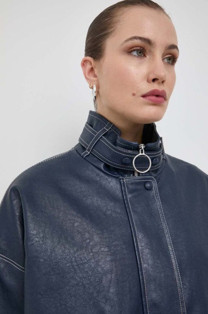 Куртка Beatrice B жіноча колір синій перехідна oversize фото 5