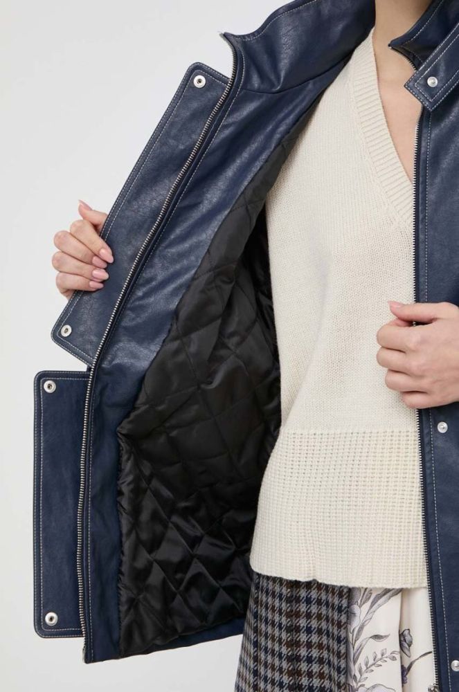 Куртка Beatrice B жіноча колір синій перехідна oversize фото 8