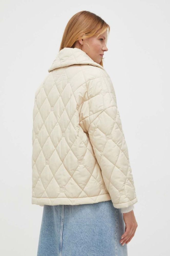 Куртка Beatrice B жіноча колір бежевий зимова oversize фото 3
