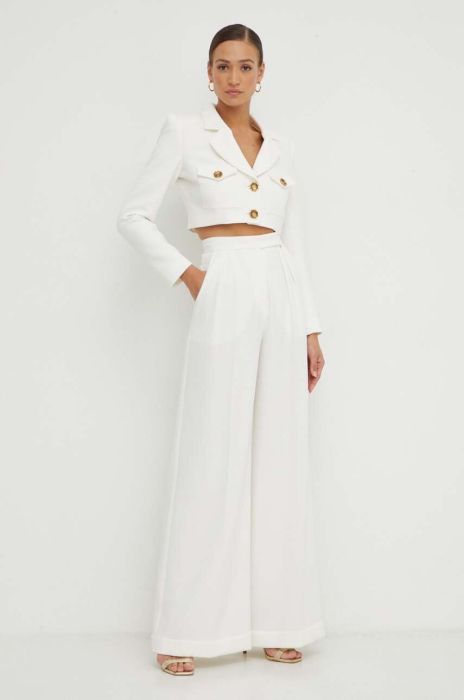 Піджак Nissa колір бежевий однобортний однотонна