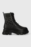 Шкіряні черевики GOE жіночі колір чорний на платформі MM2N4021.BLACK Шкіряні черевики GOE жіночі колір чорний на платформі MM2N4021.BLACK
