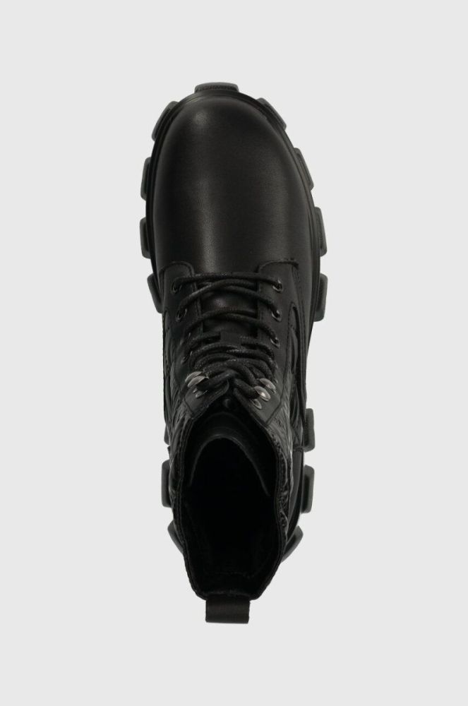 Шкіряні черевики GOE жіночі колір чорний на платформі MM2N4021.BLACK фото 4