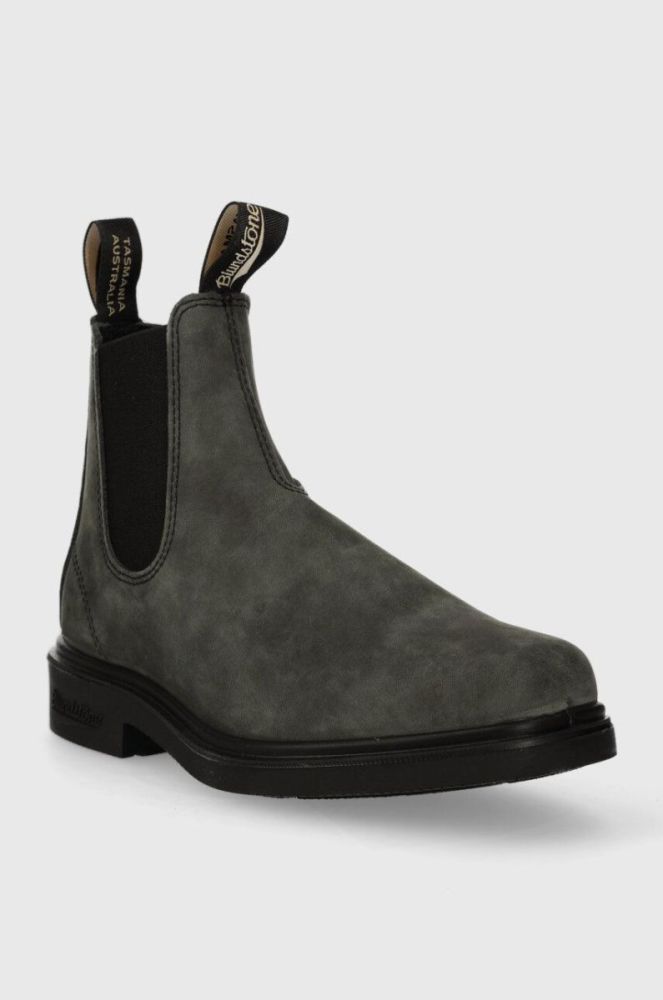 Замшеві черевики Blundstone жіночі колір сірий на плоскому ходу 1308.Rustic.Black фото 2