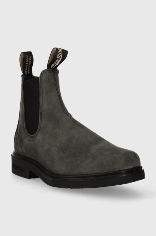 Замшеві черевики Blundstone жіночі колір сірий на плоскому ходу 1308.Rustic.Black фото 2