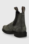 Замшеві черевики Blundstone жіночі колір сірий на плоскому ходу 1308.Rustic.Black