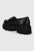 Шкіряні мокасини Charles Footwear Vloglola жіночі колір чорний на платформі Vloglola.Loafer.Black
