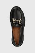 Шкіряні мокасини Charles Footwear Vloglola жіночі колір чорний на платформі Vloglola.Loafer.Black