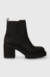 Шкіряні черевики Charles Footwear Sophie жіночі колір чорний каблук блок Sophie.Boots.Black Шкіряні черевики Charles Footwear Sophie жіночі колір чорний каблук блок Sophie.Boots.Black