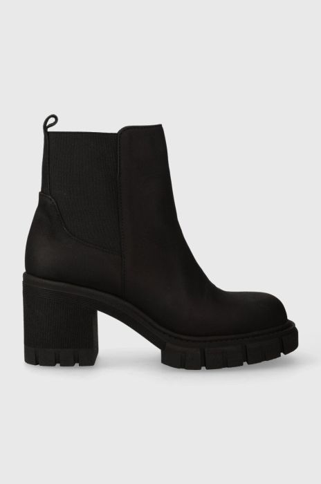 Шкіряні черевики Charles Footwear Sophie жіночі колір чорний каблук блок Sophie.Boots.Black Шкіряні черевики Charles Footwear Sophie жіночі колір чорний каблук блок Sophie.Boots.Black