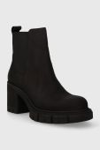 Шкіряні черевики Charles Footwear Sophie жіночі колір чорний каблук блок Sophie.Boots.Black Шкіряні черевики Charles Footwear Sophie жіночі колір чорний каблук блок Sophie.Boots.Black