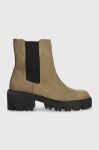 Замшеві черевики Charles Footwear Diana жіночі колір зелений на платформі Diana.Boots.Military.G Замшеві черевики Charles Footwear Diana жіночі колір зелений на платформі Diana.Boots.Military.G
