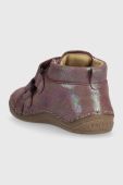 Дитячі замшеві туфлі Froddo колір фіолетовий (3448157)