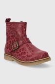 Дитячі замшеві зимові черевики Froddo колір бордовий