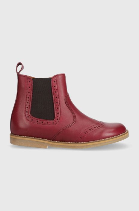 Дитячі шкіряні черевики Froddo колір бордовий (3468490)