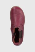 Дитячі шкіряні черевики Froddo колір бордовий (3468496)