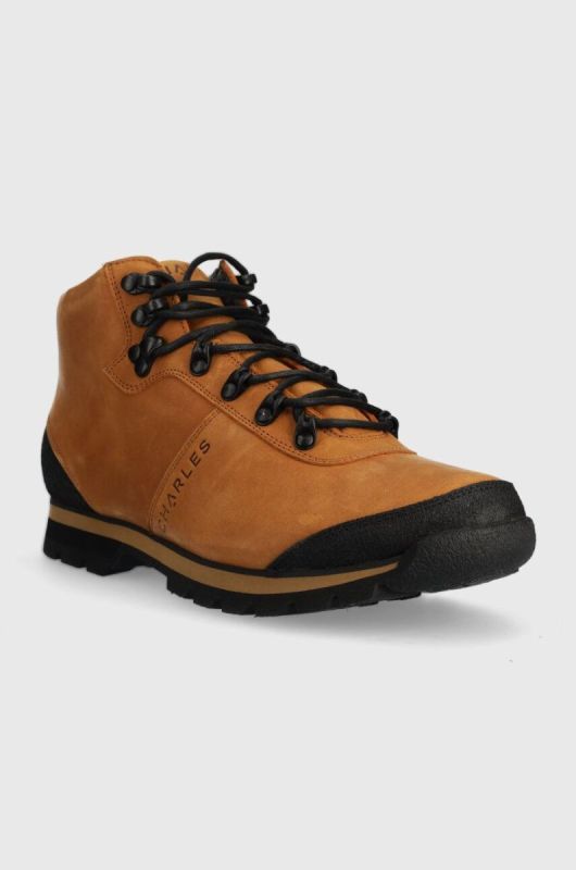 Замшеві кросівки Charles Footwear Carney чоловічі колір коричневий Carney.Hiker.Yellow фото 2